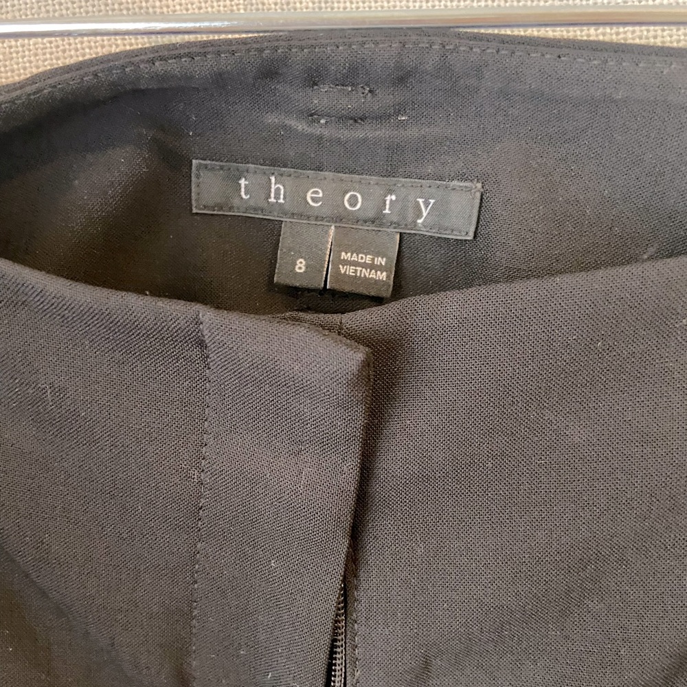 Theory Bedina Solid Black Virgin Wool Classic Dre… - image 7